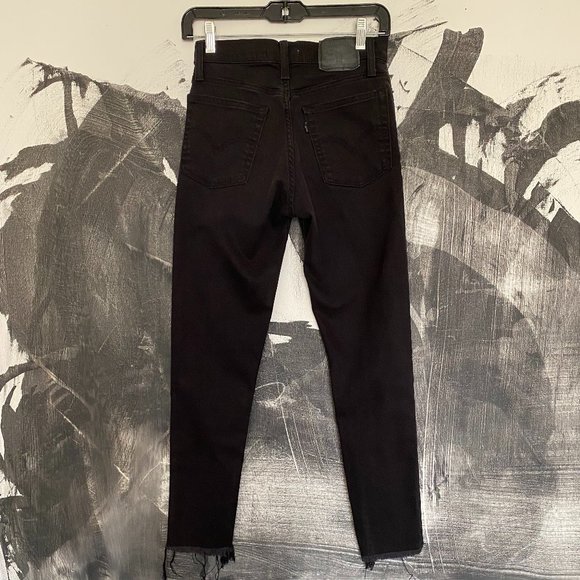 Levis | Wedgie Fit | Skinny Jeans | Soft Ultra Black | Size 25 - Picture 4 of 12